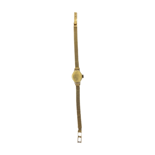 208 - SwissCirca 1940A lady's 18 carat gold Mildia wristwatchWeight: Approx 11.5 grams (without movement);... 