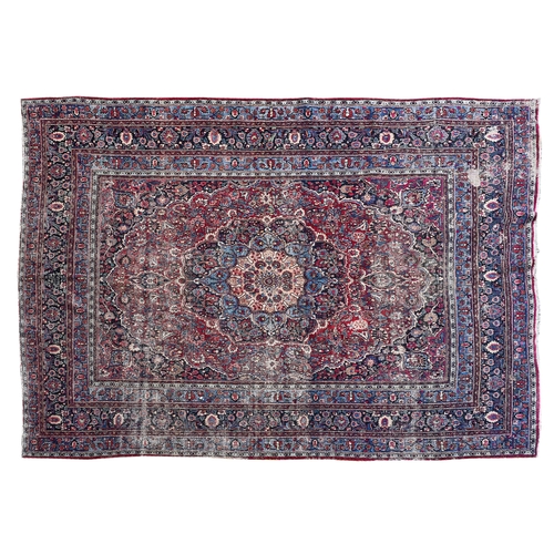 375 - Circa 1890IranA large Mashad rugDimensions:168 in. (L) x 122 in. (W)... 