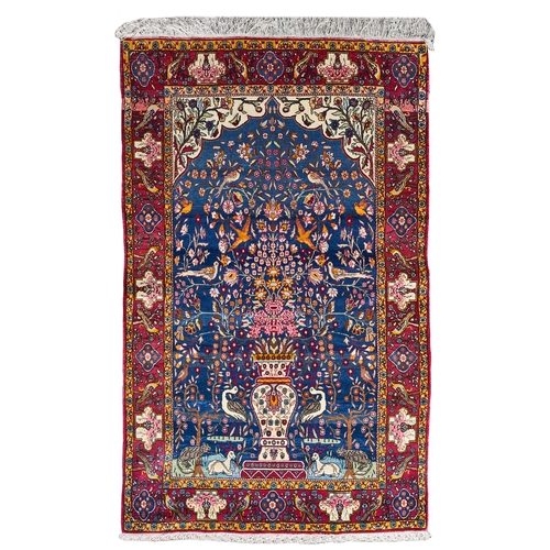 376 - A pair of Isfahan rugsNote one rug has moth damage, viewing advisedDimensions:72 in. (L) x 51 in. (W... 