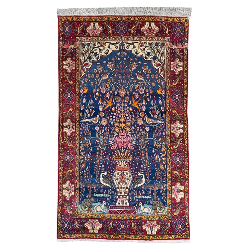 376 - A pair of Isfahan rugsNote one rug has moth damage, viewing advisedDimensions:72 in. (L) x 51 in. (W... 