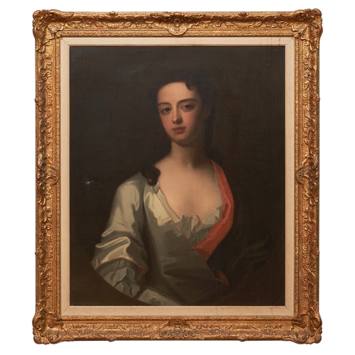 410 - BritishAttributed to Michael Dahl (1659 - 1743)Portrait of Mary Birnie of Broomhill, 1711Oil on canv... 