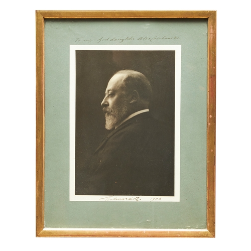 456 - King Edward VII (1841 - 1910)An inscribed photographic portrait, 1903Bromide print on paperInscribed... 