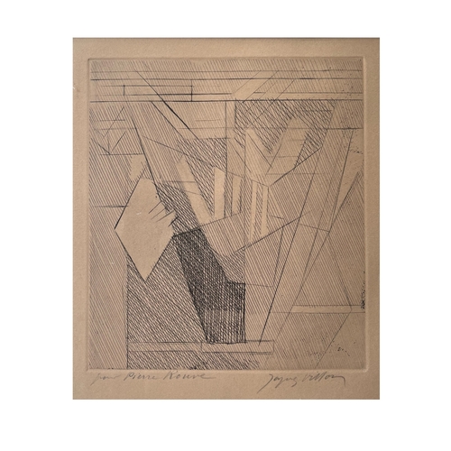 489 - Jacques Villon, also known as Gaston Duchamp (1875-1963), FrenchAn abstract sketchDrypoint on paperS... 