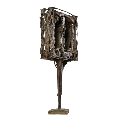 497 - Jerzy Stocki (1913–1997), PolishA large abstract formIron sculptureSigned on baseProvenance:Pierre R... 