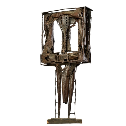 497 - Jerzy Stocki (1913–1997), PolishA large abstract formIron sculptureSigned on baseProvenance:Pierre R... 