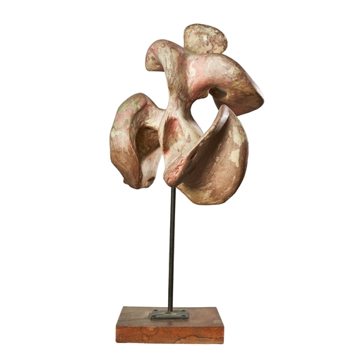 501 - Sarah Jackson (1924–2004), CanadianCirca 1960s An abstract sculpturePatinated plaster on a woo... 