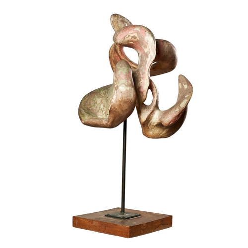 501 - Sarah Jackson (1924–2004), CanadianCirca 1960s An abstract sculpturePatinated plaster on a woo... 