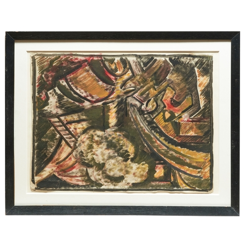 537 - Grosvenor SchoolAn abstract compositionGouache on paperTo be sold without reserve Dimensions:(F... 