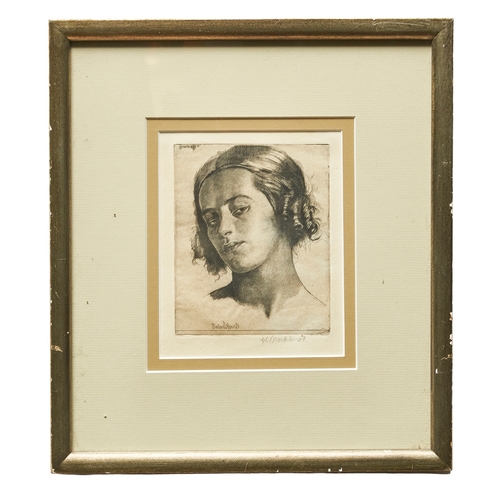 562 - Gerald Leslie Brockhurst (1890 - 1978)Two etchings [a] NadiaEtching on paper, signed bottom rig... 