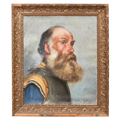 569 - Ellen Jolin (1854 - 1939)Study of a Bearded ManOil on canvasDimensions:(Canvas) 21.25 in. (H) x 17.7... 