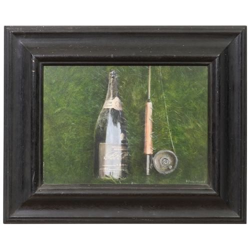 587 - Lincoln Seligman (b. 1950)31 Bottle and Rod IISigned lower rightOil on artists boardProvenance:La Ga... 