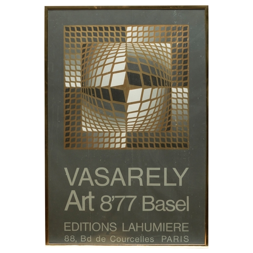 590 - Victor Vasarely (1906 - 1997)Art 8'77 BaselEditions Lahumiere, 88 Bd de Courcelles, ParisSilkscreen ... 