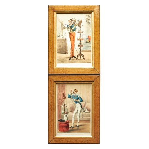 610 - 19th CenturyA pair of prints describing Officer des Lancers de la GardeTo be sold without reserve&nb... 