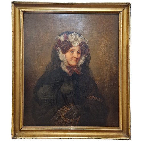 406A - Ferdinando Cavalleri (1794 - 1865)Portrait of a LadySigned and dated lower right, 'Ferd Cavalleri pi... 