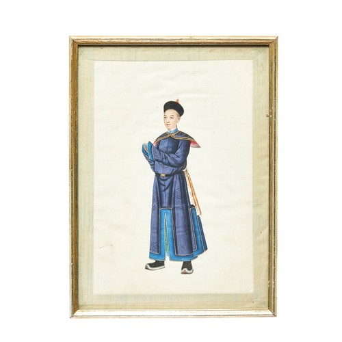 605 - Chinese19th CenturyA set of 12 figural studies, in traditional contemporary dressGouache on paperDim... 