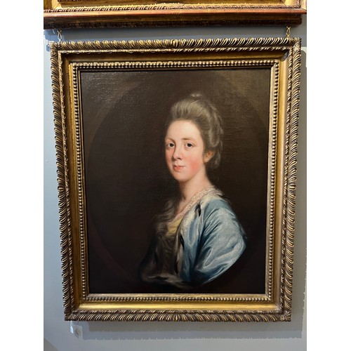 435 - Sir Joshua Reynolds PRA (1723 - 1792)Mrs. Letitia Sparrow (née Popham) (1746 - 1838)Oil on ca... 