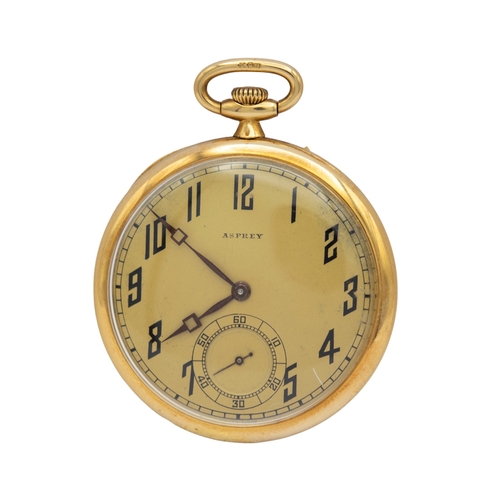 105 - AspreyCirca 1920An 18 carat gold pocket watchDimensions: