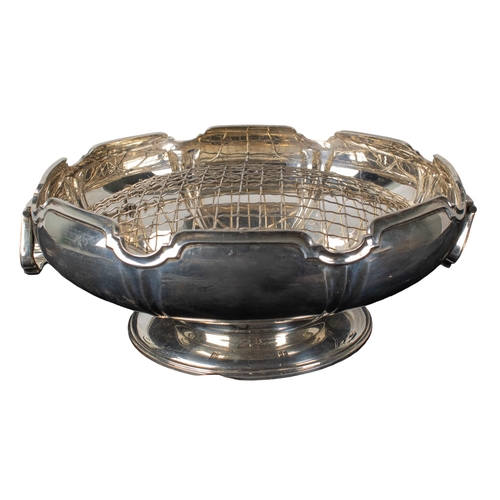 114 - Mappin and WebbA silver rose bowlHallmarked1021.8 gramsDimensions:4 in. (H) x 12 in. (W)... 