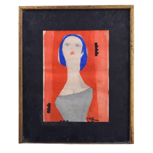 166 - Seif Wanly (Egyptian, 1906 - 1979)Soriya RefaatMixed media on paperSigned lower rightFrom the Dr Moh... 