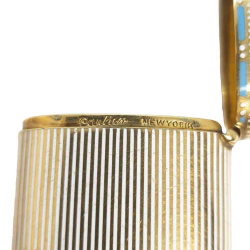 20 - Cartier New YorkBelle EpoqueCirca 1910An attractive yellow gold champleve enamel and diamond-set cig... 