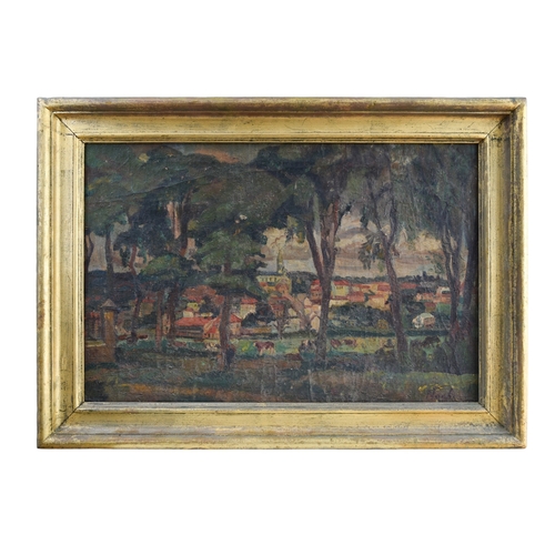 247A - Mohamed Nagy (1888-1956)A Rural Landscape in FranceOil on canvasSigned bottom rightFrom the Dr Moham... 