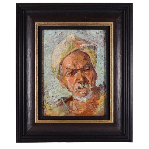 256 - Youssef Kamel (Egyptian, 1890 - 1971)An Old VillagerOil on canvasFrom the Dr Mohammed S Farsi Collec... 