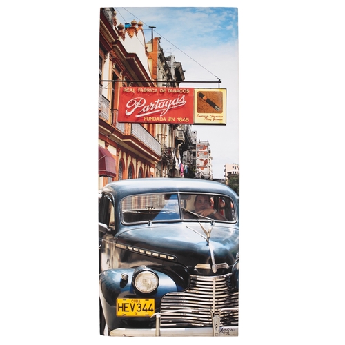 282 - 20th CenturyA Cuban streetcarCanvas printSigned lower right, 'moujin'To be sold without reserveFrom ... 