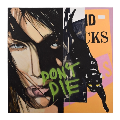 283 - Stuart Semple (b. 1980)Don't Die, 2006Mixed media on canvasSigned and dated versoTo be sold without ... 