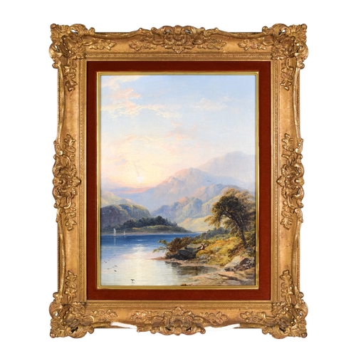 288 - George Blackie Sticks (1843-1938)A Highland loch landscapeOil on canvasSigned and dated lower rightF... 