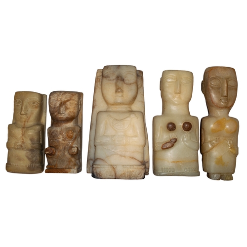 297 - South ArabianA Group of five alabaster figuresTo be sold without reserveProvenance:Private Collectio... 