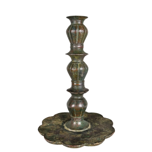 329 - PersianAn ancient looking bronze candlestickTo be sold without reserveFrom the Dr Mohammed S Farsi C... 