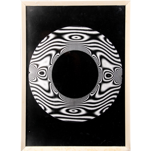 652 - Circa 1970A group of three black and white psychedelic compositionsDimensions:(Frame) 10.5 in. (H) x... 