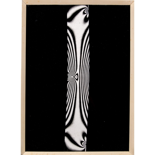 652 - Circa 1970A group of three black and white psychedelic compositionsDimensions:(Frame) 10.5 in. (H) x... 