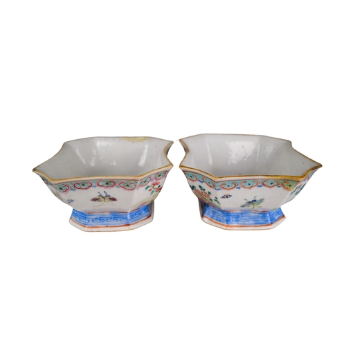 681 - ChineseA Pair of export dishesDimensions:3 in. (H) x 6 in. (W) x 5 in. (D)... 