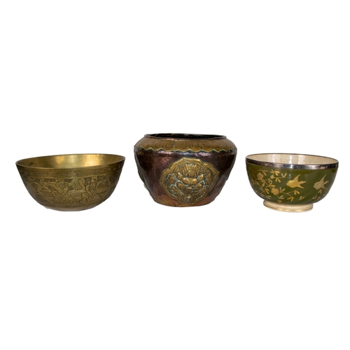 689 - Asian19th CenturyA group of three bowlsDimensions:Ranging 8.5 in. (H) x 10 in. (W)... 