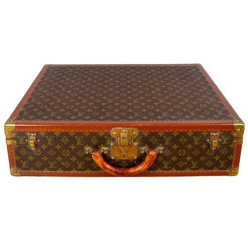 71 - Louis VuittonCirca 1980A monogram canvas 65L trunkWith brass fittings Dimensions: 7 in. (H... 