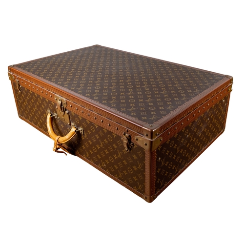 72 - Louis VuittonCirca 1980A monogram canvas 80L trunkWith brass fittings Dimensions: 10 in. (... 