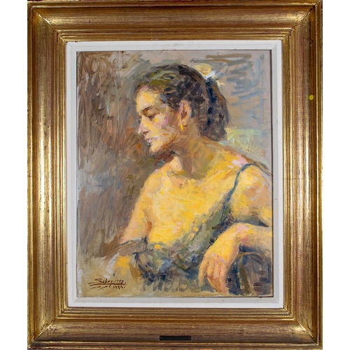 86 - Sabry Ragheb (Egyptian, 1920 - 2000)Woman in undressOil on canvasSigned and dated lower leftFrom the... 