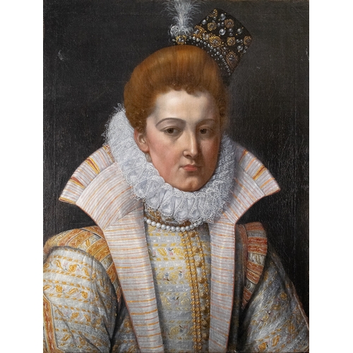 219 - Circle of Lavinia Fontana (1552 - 1614)Portrait of a courtly lady, possibly the Infanta Isabella Cla... 