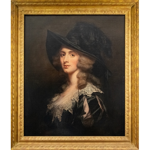 222 - Thomas Beach (1738 - 1806)Portrait of a lady, said to be Sarah Siddons (1755 - 1831)Oil on canvasThe... 