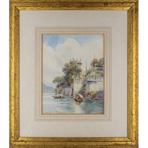 270 - George Samuel Elgood (1851 - 1943)Italianate ViewWatercolour on paperSigned lower leftDimensions:(Fr... 