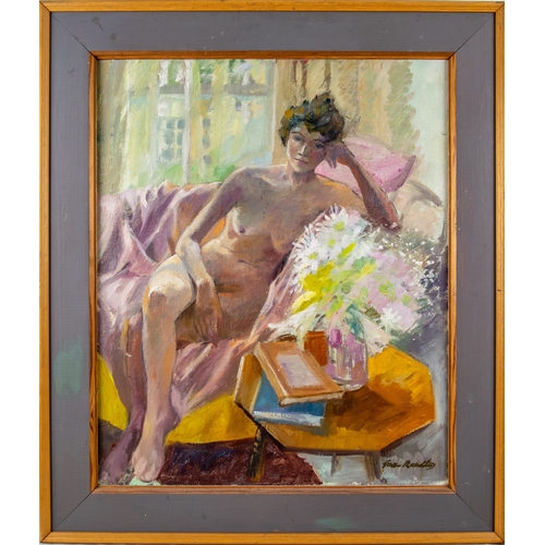 278 - Gwen Mandley (1911 - 2004), BritishChelsea nudeOil on boardSigned lower rightDimensions:(Frame) 30 i... 