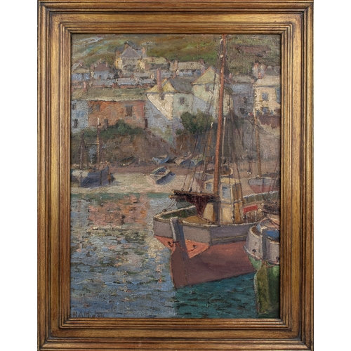 283 - H. A. Minton (British, 1891 - 1920)Mousehole HarbourOil on artist's boardSigned lower leftExhibition... 