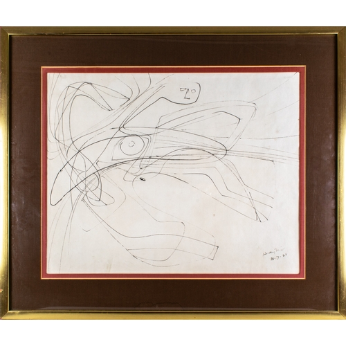 285 - Stanley William Hayter (1901-1988)Flying Figure, 1946Pen and ink on paperSigned and dated in ink, lo... 