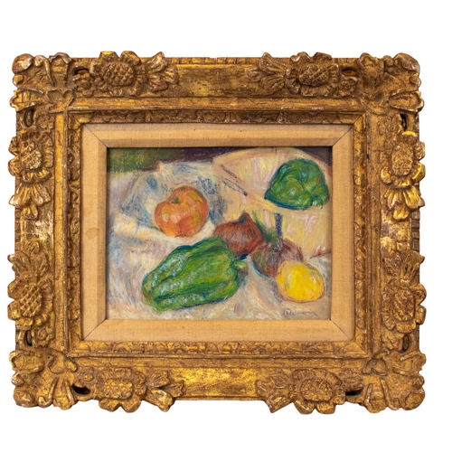 305 - Attributed to Pierre-Auguste Renoir (1841-1919)Still Life with PeppersPastel on paperSigned lower ri... 