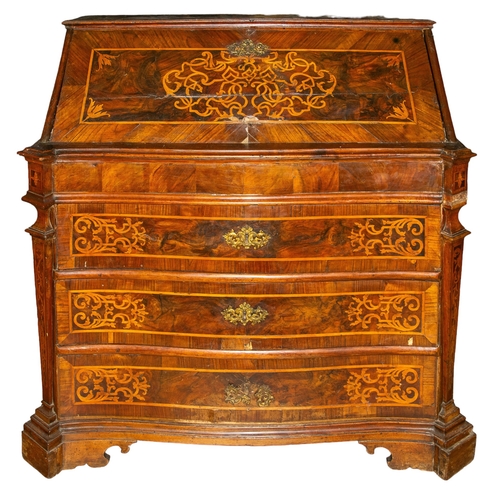 338 - Romanc.1750A writing desk Walnut with inlayFrom the Gaia Servadio CollectionDimensions:46 in. (... 