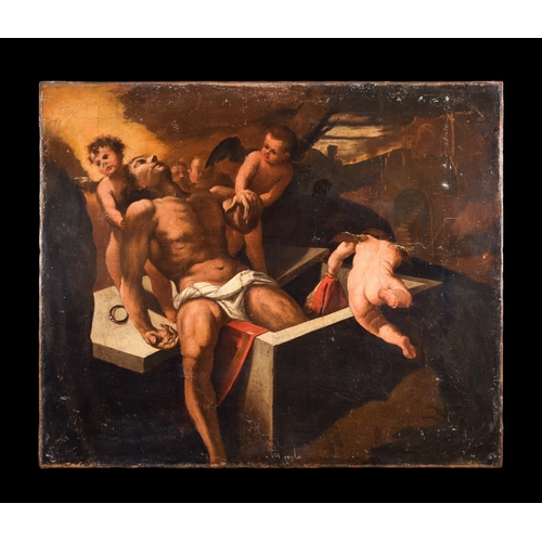 357 - After Carracci (?)The EntombmentOil on canvas From the Gaia Servadio CollectionDimensions:24.5 ... 