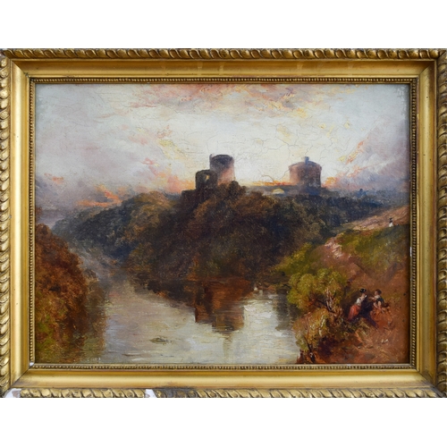 360 - BritishEarly 19th CenturyA view of Kilgarren castle, PembrokeshireOil on canvasProvenance:Bought by ... 