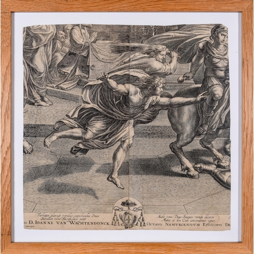 385 - A lot of three 16th and 17th century engravings[a] Bernadino Capitelli (1589 - 1639), The Beheading ... 