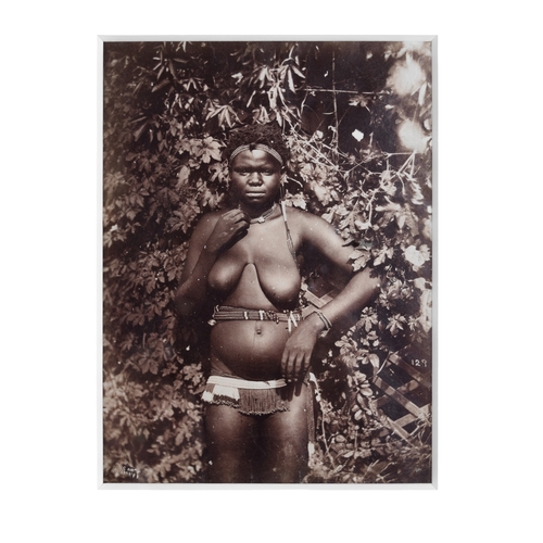 388 - W.L. Caney19th/20th CenturyTwo portraits of Zambian WomenAlbumen photographsFrom the Gaia Servadio C... 